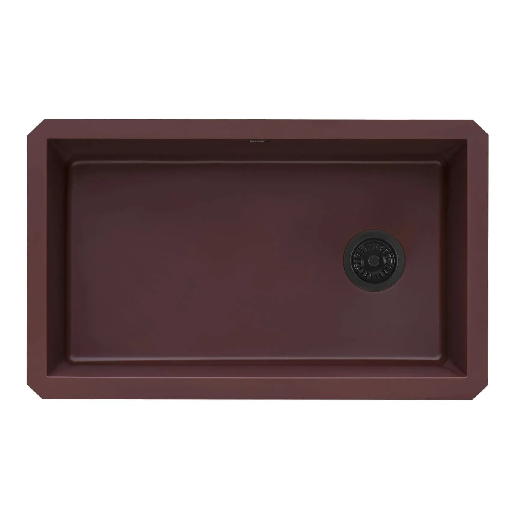 Ruvati 32 x 19 inch epiGranite Undermount Granite Composite Single Bowl Kitchen Sink, Carnelian Red, RVG2033RD