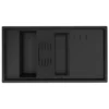 Ruvati 18 x 34 inch Granite Composite Workstation Kitchen Sink epiStage Dual Mount Single Bowl, Black, RVG1650BK