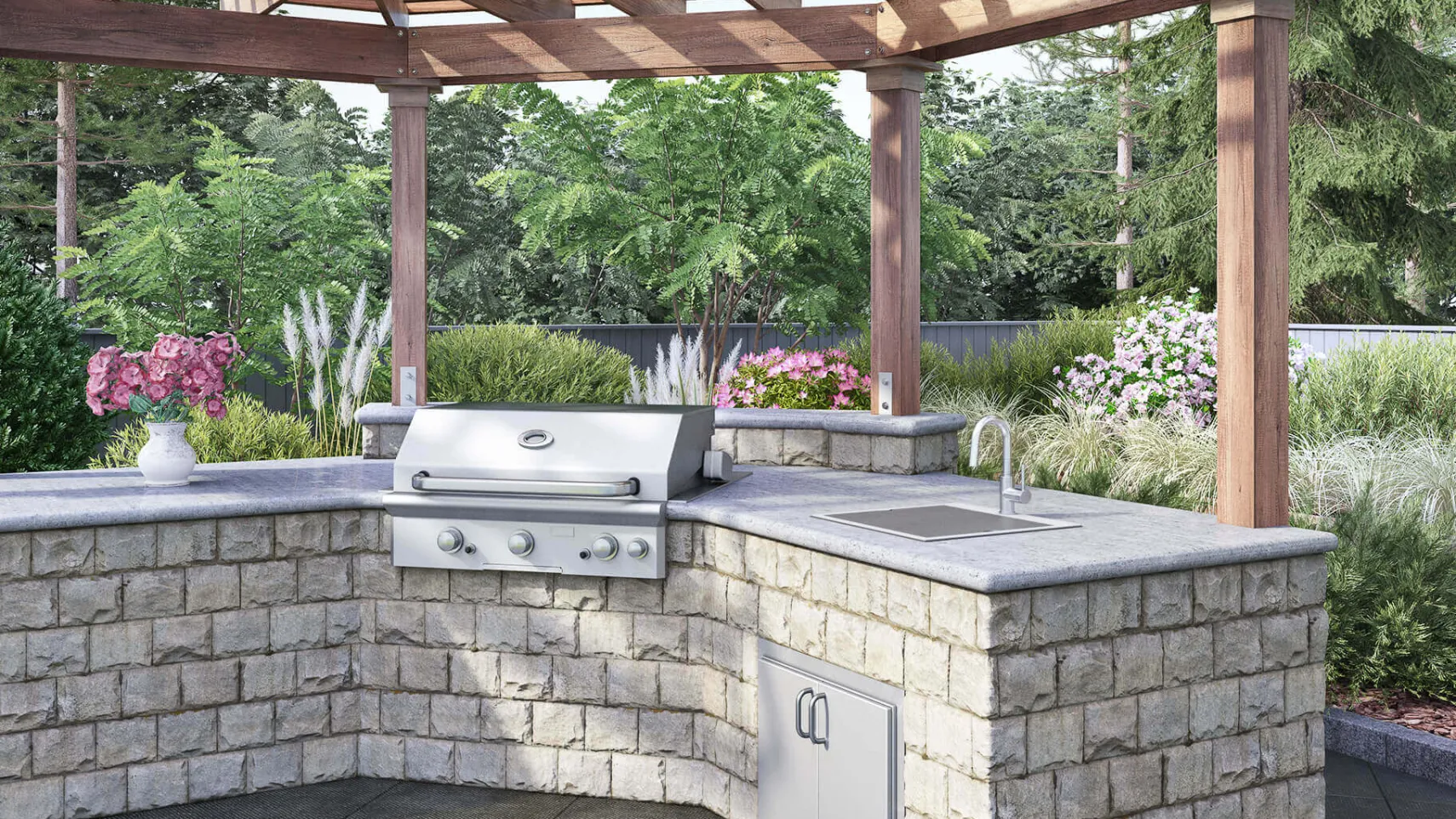 Ruvati 21 x 20 inch Outdoor Workstation Sink T-316 Marine Grade Topmount Stainless Steel BBQ, RVQ5221