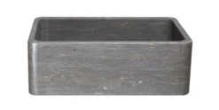 30" Smoke Brown Limestone Farmhouse Kitchen Sink, Single Bowl, Reversible, KF302010SB-NLP-BLN