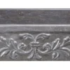 33" Smoke Brown Limestone Farmhouse Kitchen Sink, Floral Carving Front, Single Bowl, KF332010SB-F2-BLN