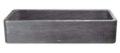 48" Smoke Brown Limestone Farmhouse Kitchen Sink, Single Bowl, Reversible, KF482210SB-NLP-BLN