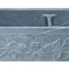 36" Soapstone Farmhouse Sink, 60/40 Double Bowl, Design Apron Front, Charcoal Marquina, KF362010DB-F2-6040-CMS