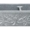 36" Stone 60/40 Double Bowl Farmhouse Kitchen Sink, Design Apron Front, Mercury Granite, Gray, KF362010DB-F2-6040-M
