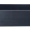36" Stone Farmhouse Kitchen Sink, Smooth Reversible Apron Front, Black Lava, Black, KF362010SB-NLP-BL