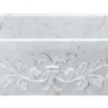 30" Stone Farmhouse Kitchen Sink, Design Apron Front, Carrara Marble, White, KF302010SB-F2-CW