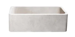 33" Stone Farmhouse Kitchen Sink, Smooth Reversible Apron Front, Cantera Beige Marble, KF332010SB-NLP-CB