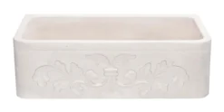 33" Stone Farmhouse Kitchen Sink, Design Apron Front, Crema Lyon Limestone, Beige, KF332010SB-F2-CL