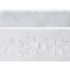 24" Stone Farmhouse Kitchen Sink, Design Apron Front, Carrara Marble, White, KF242010-F2-CW