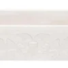 36" Stone Farmhouse Kitchen Sink, Smooth Reversible Floral Carving Apron Front, Crema Lyon Limestone, Beige, KF362010SB-F2-CL