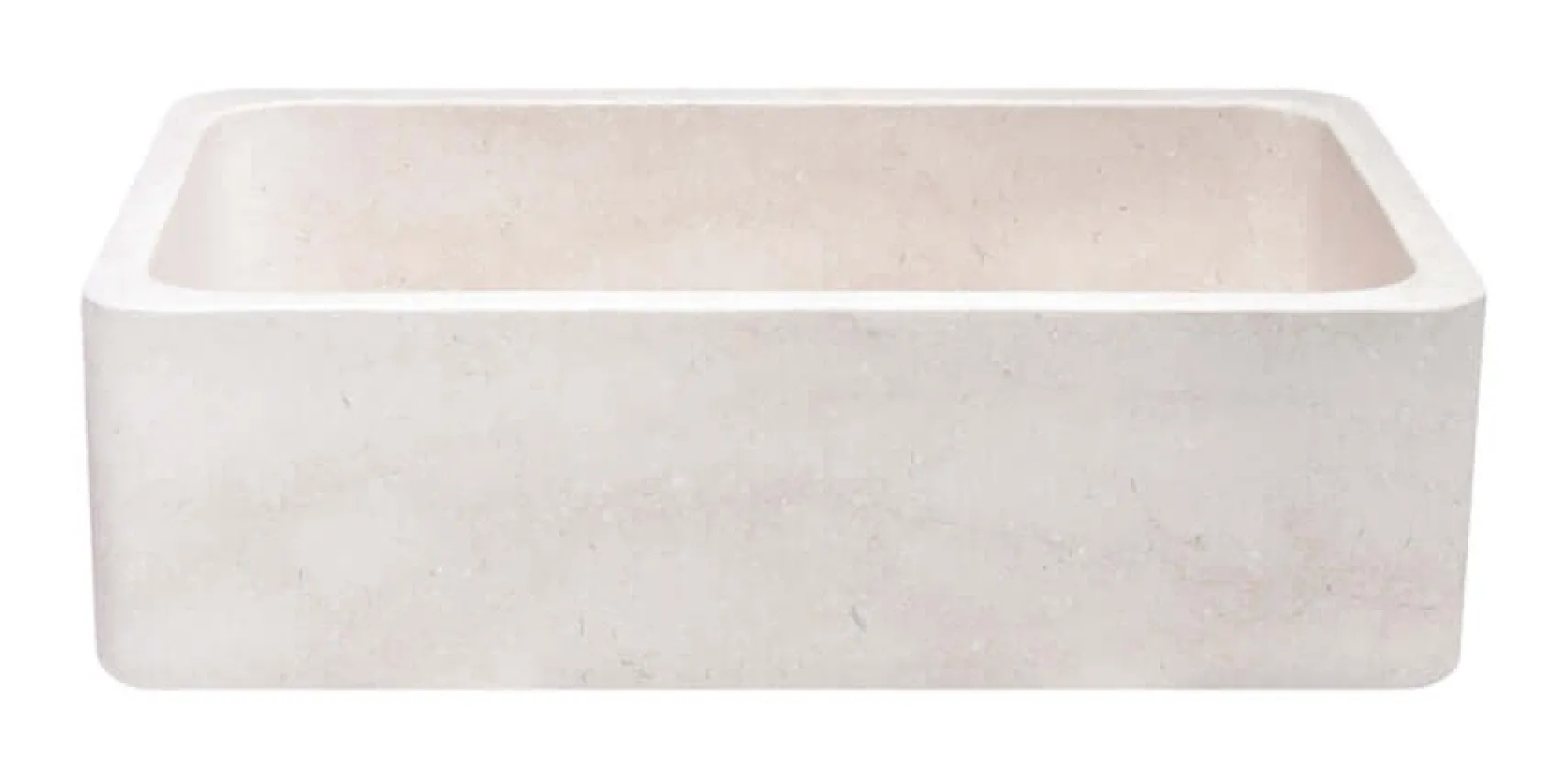 33" Stone Farmhouse Kitchen Sink, Smooth Reversible Apron Front, Beige Marble, KF332010SB-NLP-BM