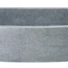 30" Stone Farmhouse Kitchen Sink, Curved Reversible Apron Front, Mercury Granite, Gray, KFCF302210SB-NLP-M