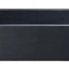 33" Stone Farmhouse Kitchen Sink, Smooth Reversible Apron Front, Black Lava, Black, KF332010SB-NLP-BL