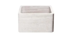 17" Stratus Marble Stone Farmhouse Kitchen Sink, Reversible, Single Bowl, KF171710-STLM