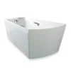 Toto 72" Cast Acrylic Soire Freestanding Tub Bathtub with Grab Bar, Cotton White, ABF964N#01DCP
