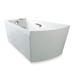 Toto 72" Cast Acrylic Soire Freestanding Tub Bathtub with Grab Bar, Cotton White, ABF964N#01DCP
