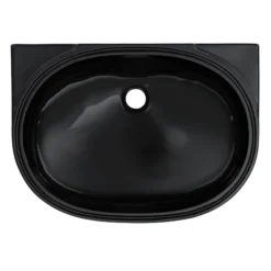 TOTO 19-11/16" x 13-3/4" Oval Undermount Bathroom Sink, Ebony, Vitreous China, LT546#51