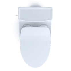 TOTO Aimes One-Piece Elongated 1.28 GPF Toilet with CEFIONTECT and SoftClose Seat, WASHLET+ Ready, Cotton White, Vitreous China, MS626234CEFG#01