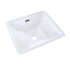 TOTO Aimes Rectangular Undermount Bathroom Sink with CEFIONTECT, Cotton White, Vitreous China, LT626G#01
