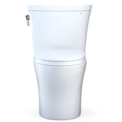 TOTO Aquia IV Arc Two-Piece Elongated Dual Flush 1.28 and 0.9 GPF Universal Height Toilet with CEFIONTECT, WASHLET+ Ready, Cotton White, Vitreous China, MS448124CEMFGN#01