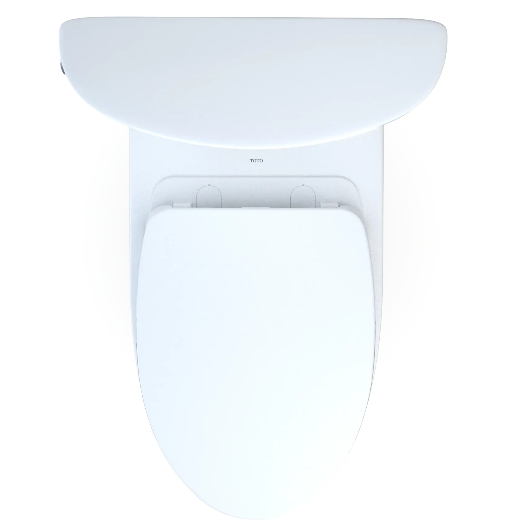 TOTO Aquia IV Arc Two-Piece Elongated Dual Flush 1.28 and 0.9 GPF Universal Height Toilet with CEFIONTECT, WASHLET+ Ready, Cotton White, Vitreous China, MS448124CEMFGN#01
