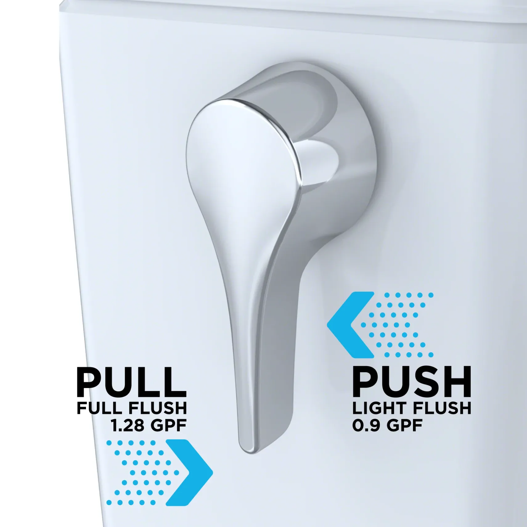 TOTO Aquia IV Arc Two-Piece Elongated Dual Flush 1.28 and 0.9 GPF Universal Height Toilet with CEFIONTECT, WASHLET+ Ready, Cotton White, Vitreous China, MS448124CEMFGN#01