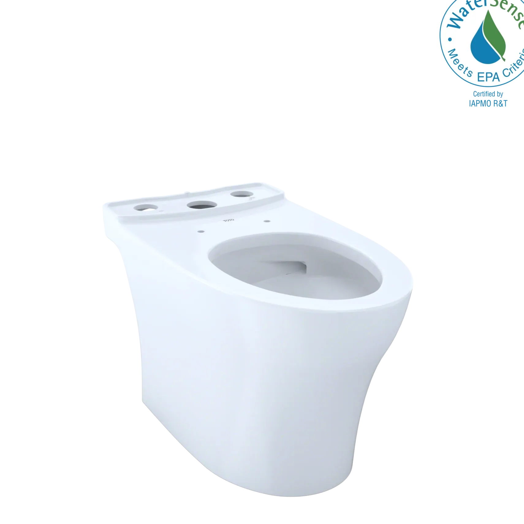 TOTO Aquia IV Elongated Skirted Toilet Bowl with CEFIONTECT, Cotton White, Vitreous China, CT446CEGN#01