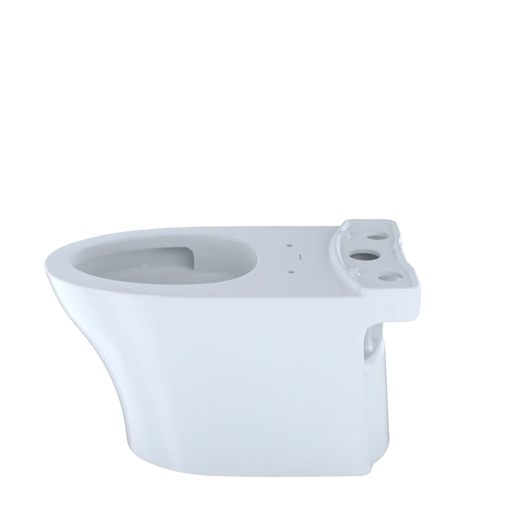 TOTO Aquia IV Elongated Skirted Toilet Bowl with CEFIONTECT, Cotton White, Vitreous China, CT446CEGN#01