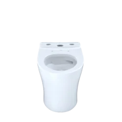 TOTO Aquia IV Elongated Skirted Toilet Bowl with CEFIONTECT, Cotton White, Vitreous China, CT446CEGN#01