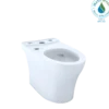 TOTO Aquia IV Elongated Universal Height Skirted Toilet Bowl with CEFIONTECT, WASHLET+ Ready, Cotton White, Vitreous China, CT446CEFGNT40#01