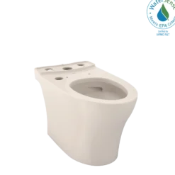 TOTO Aquia IV Elongated Universal Height Skirted Toilet Bowl with CEFIONTECT, WASHLET+ Ready, Sedona Beige, Vitreous China, CT446CEFGNT40#12