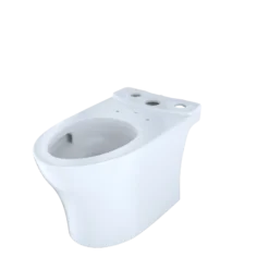 TOTO Aquia IV Elongated Universal Height Skirted Toilet Bowl with CEFIONTECT, Cotton White, Vitreous China, CT446CEFGN#01
