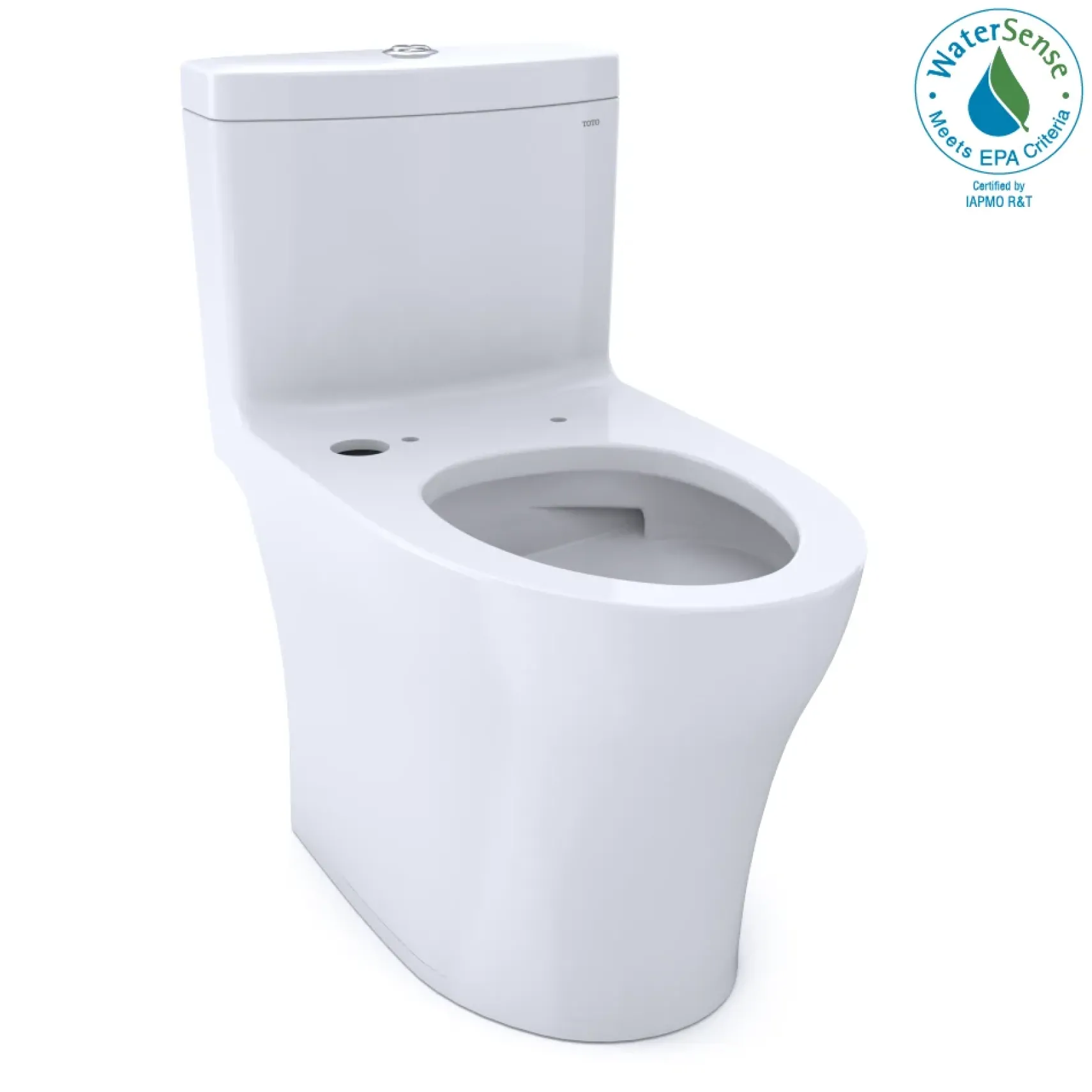 TOTO Aquia IV One-Piece Elongated Dual Flush 1.28 and 0.9 GPF WASHLET+ and Auto Flush Ready Toilet with CEFIONTECT, Cotton White, Vitreous China, CST646CEMFGNAT40#01