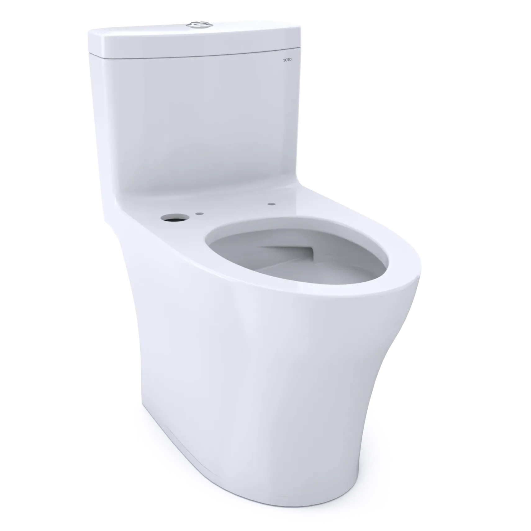 TOTO Aquia IV One-Piece Elongated Dual Flush 1.28 and 0.9 GPF WASHLET+ and Auto Flush Ready Toilet with CEFIONTECT, Cotton White, Vitreous China, CST646CEMFGNAT40#01