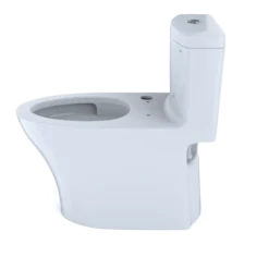 TOTO Aquia IV One-Piece Elongated Dual Flush 1.28 and 0.9 GPF WASHLET+ and Auto Flush Ready Toilet with CEFIONTECT, Cotton White, Vitreous China, CST646CEMFGNAT40#01