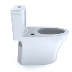 TOTO Aquia IV One-Piece Elongated Dual Flush 1.28 and 0.9 GPF WASHLET+ and Auto Flush Ready Toilet with CEFIONTECT, Cotton White, Vitreous China, CST646CEMFGNAT40#01
