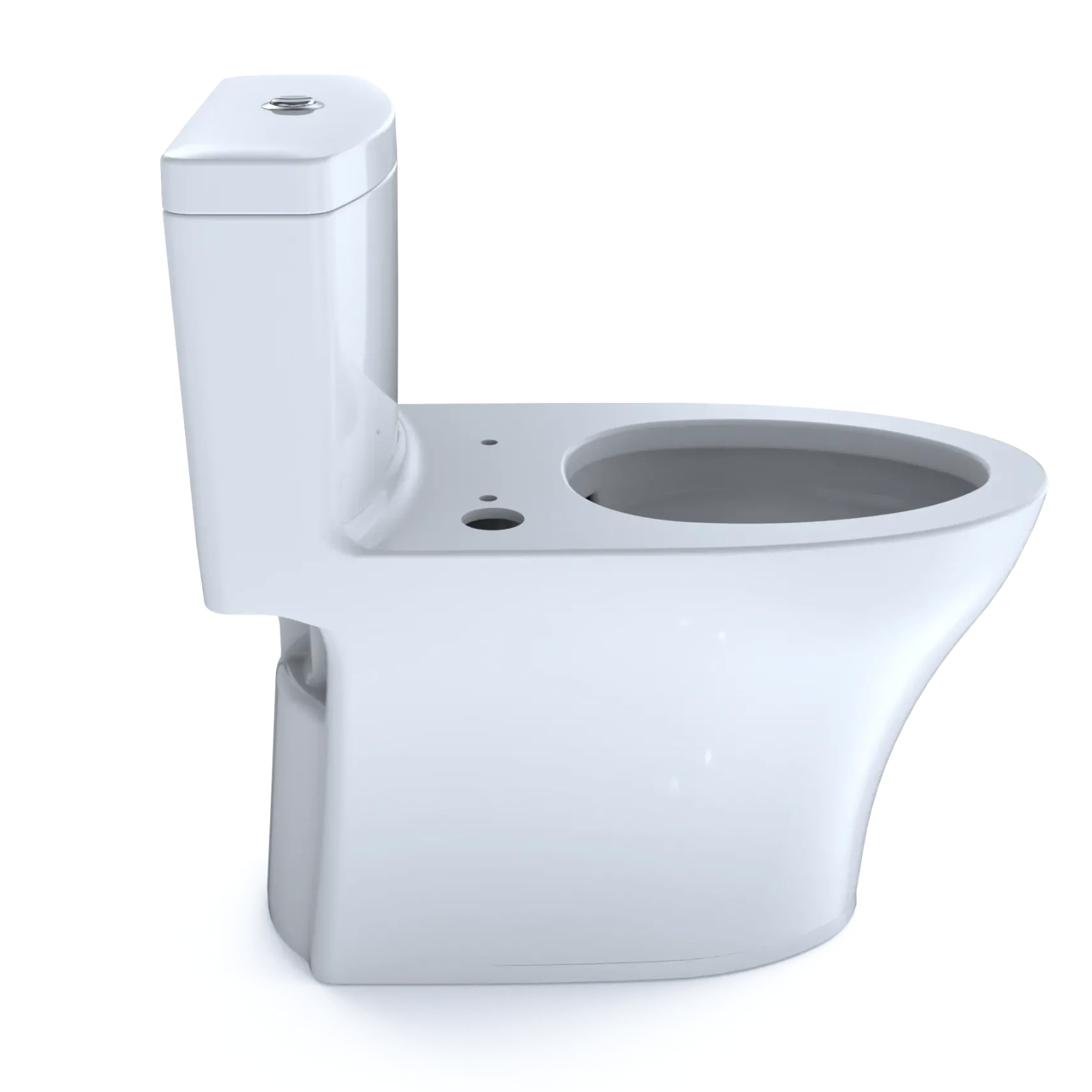 TOTO Aquia IV One-Piece Elongated Dual Flush 1.28 and 0.9 GPF WASHLET+ and Auto Flush Ready Toilet with CEFIONTECT, Cotton White, Vitreous China, CST646CEMFGNAT40#01