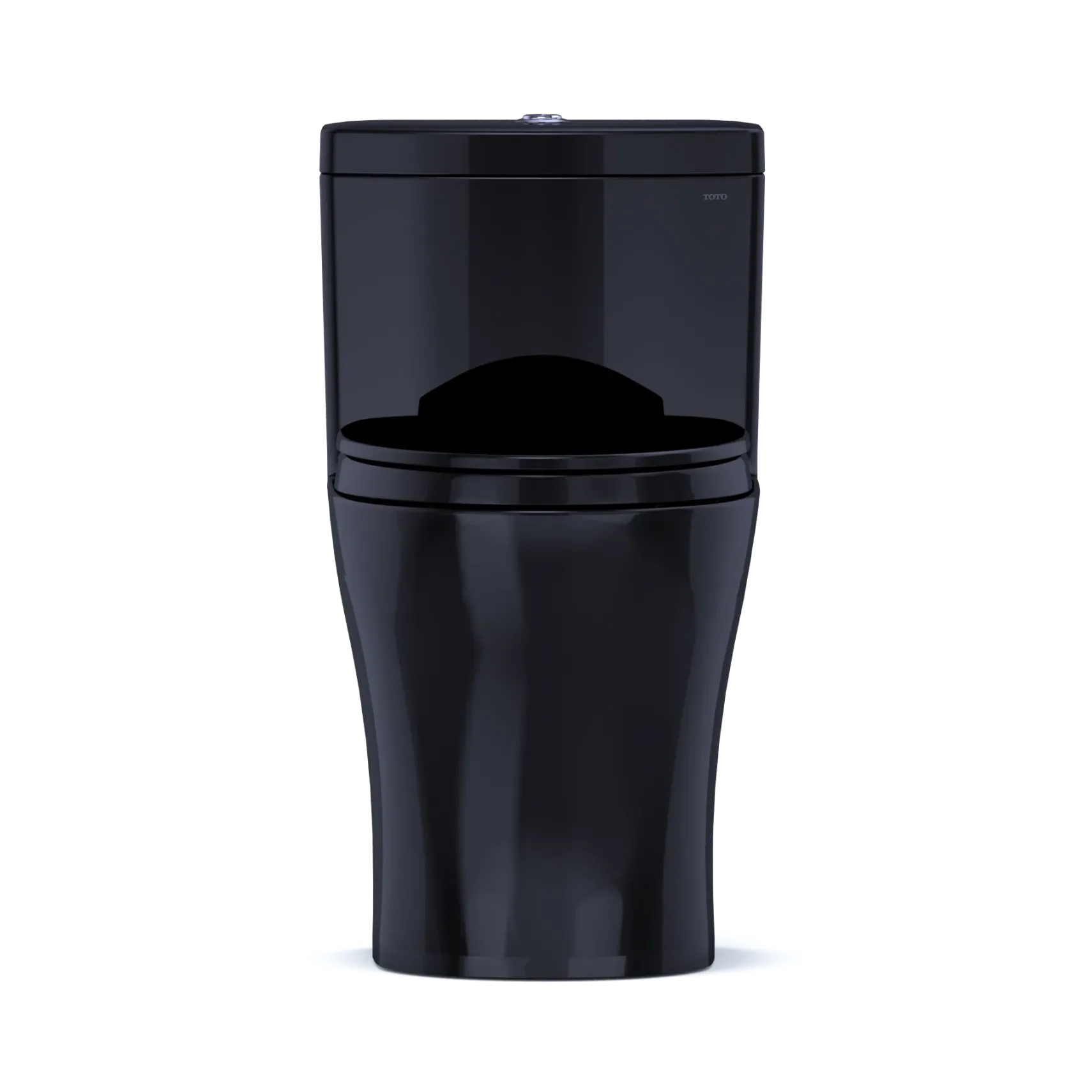 TOTO Aquia IV One-Piece Elongated Dual Flush 1.28 and 0.9 GPF Universal Height, WASHLET+ Ready Toilet, Ebony- Vitreous China, MS646124CEMFN#51