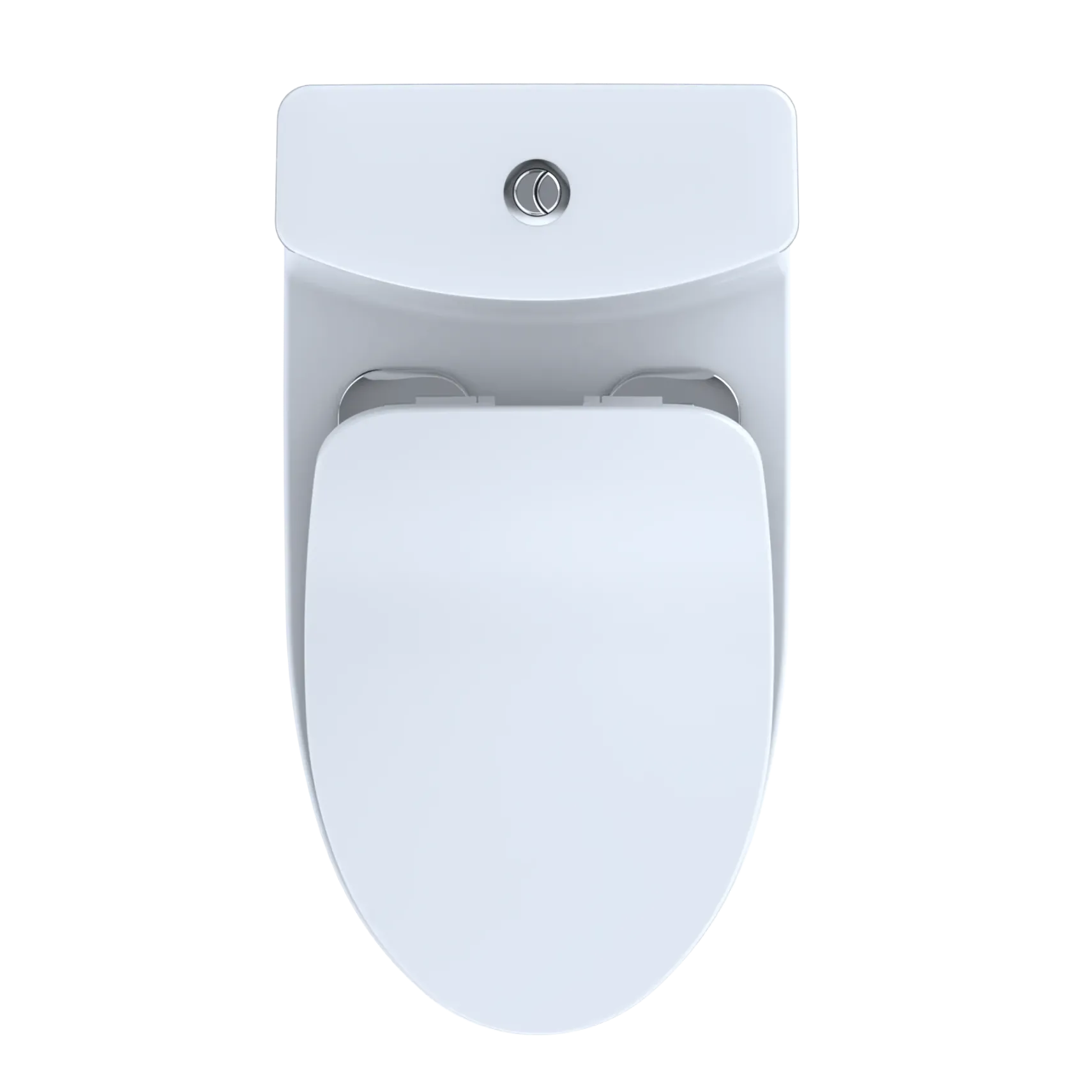 TOTO Aquia IV One-Piece Elongated Dual Flush 1.28 and 0.9 GPF Universal Height, WASHLET+ Ready Toilet with CEFIONTECT, Cotton White- Vitreous China, MS646234CEMFGN#01