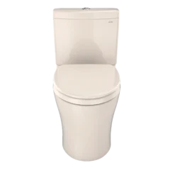 TOTO Aquia IV Two-Piece Elongated Dual Flush 1.28 and 0.9 GPF Universal Height Toilet with CEFIONTECT, WASHLET+ Ready, Sedona Beige, Vitreous China, MS446124CEMFGN#12
