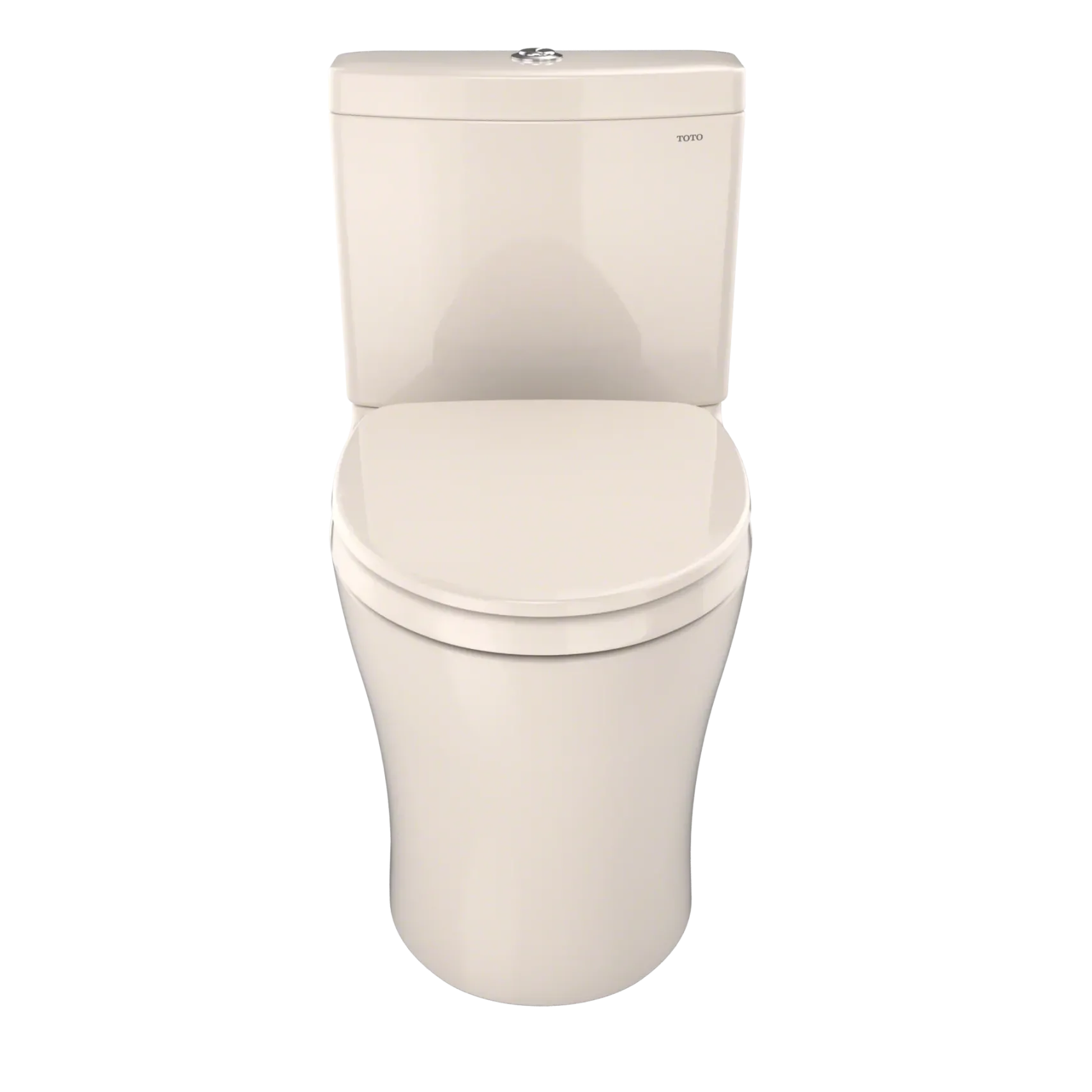 TOTO Aquia IV Two-Piece Elongated Dual Flush 1.28 and 0.9 GPF Universal Height Toilet with CEFIONTECT, WASHLET+ Ready, Sedona Beige, Vitreous China, MS446124CEMFGN#12