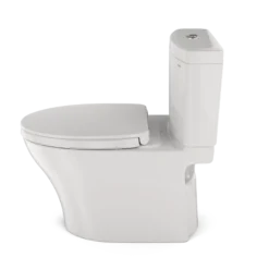 TOTO Aquia IV Two-Piece Elongated Dual Flush 1.28 and 0.9 GPF Universal Height Toilet with CEFIONTECT, WASHLET+ Ready, Colonial White, Vitreous China, MS446124CEMFGN#11
