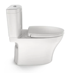 TOTO Aquia IV Two-Piece Elongated Dual Flush 1.28 and 0.9 GPF Universal Height Toilet with CEFIONTECT, WASHLET+ Ready, Colonial White, Vitreous China, MS446124CEMFGN#11