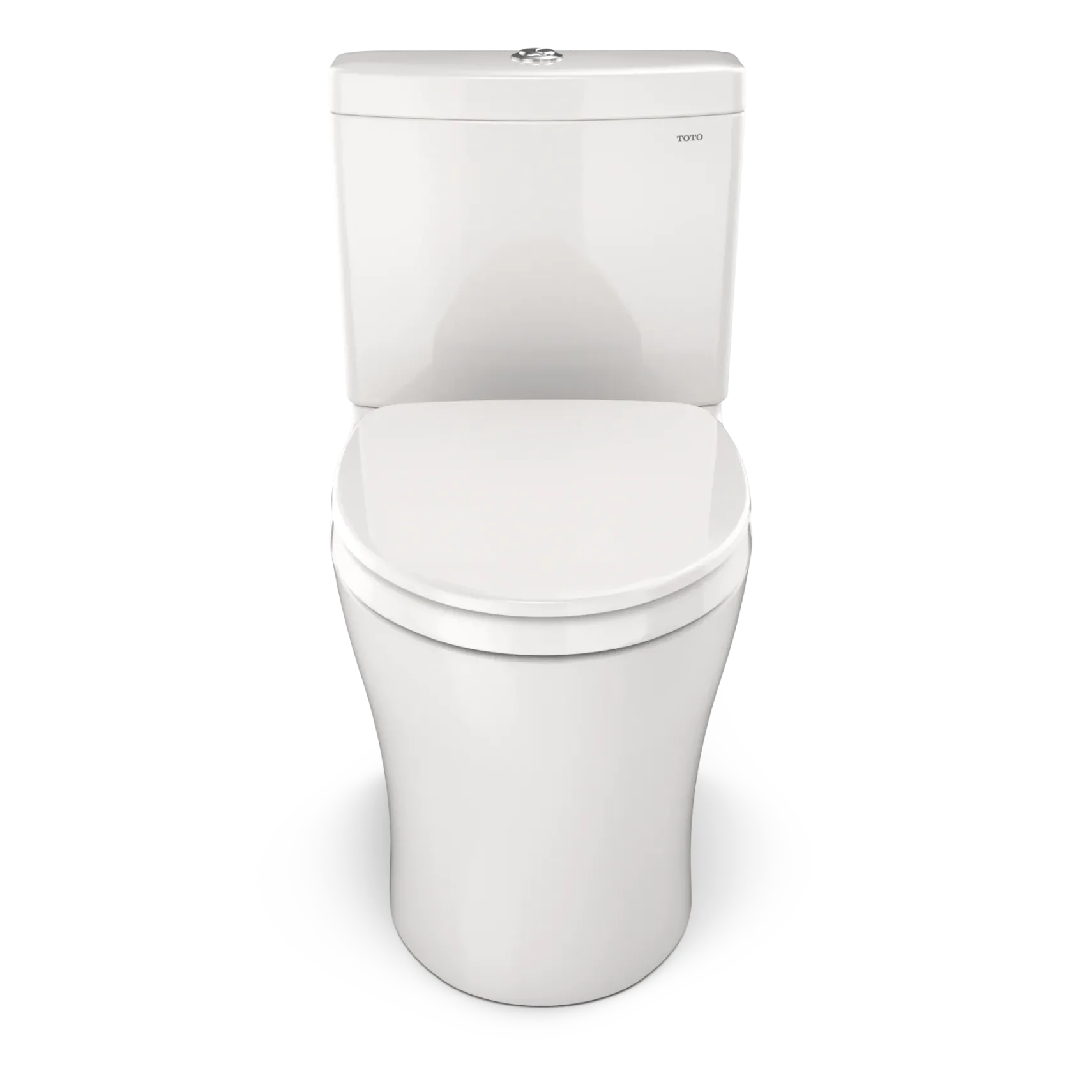 TOTO Aquia IV Two-Piece Elongated Dual Flush 1.28 and 0.9 GPF Universal Height Toilet with CEFIONTECT, WASHLET+ Ready, Colonial White, Vitreous China, MS446124CEMFGN#11