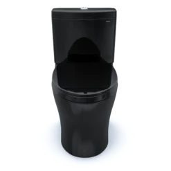 TOTO Aquia IV Two-Piece Elongated Dual Flush 1.28 and 0.9 GPF Universal Height Toilet, WASHLET+ Ready, Ebony, Vitreous China, MS446124CEMFN#51