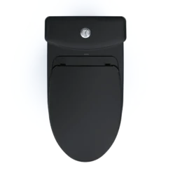TOTO Aquia IV Two-Piece Elongated Dual Flush 1.28 and 0.9 GPF Universal Height Toilet, WASHLET+ Ready, Ebony, Vitreous China, MS446124CEMFN#51