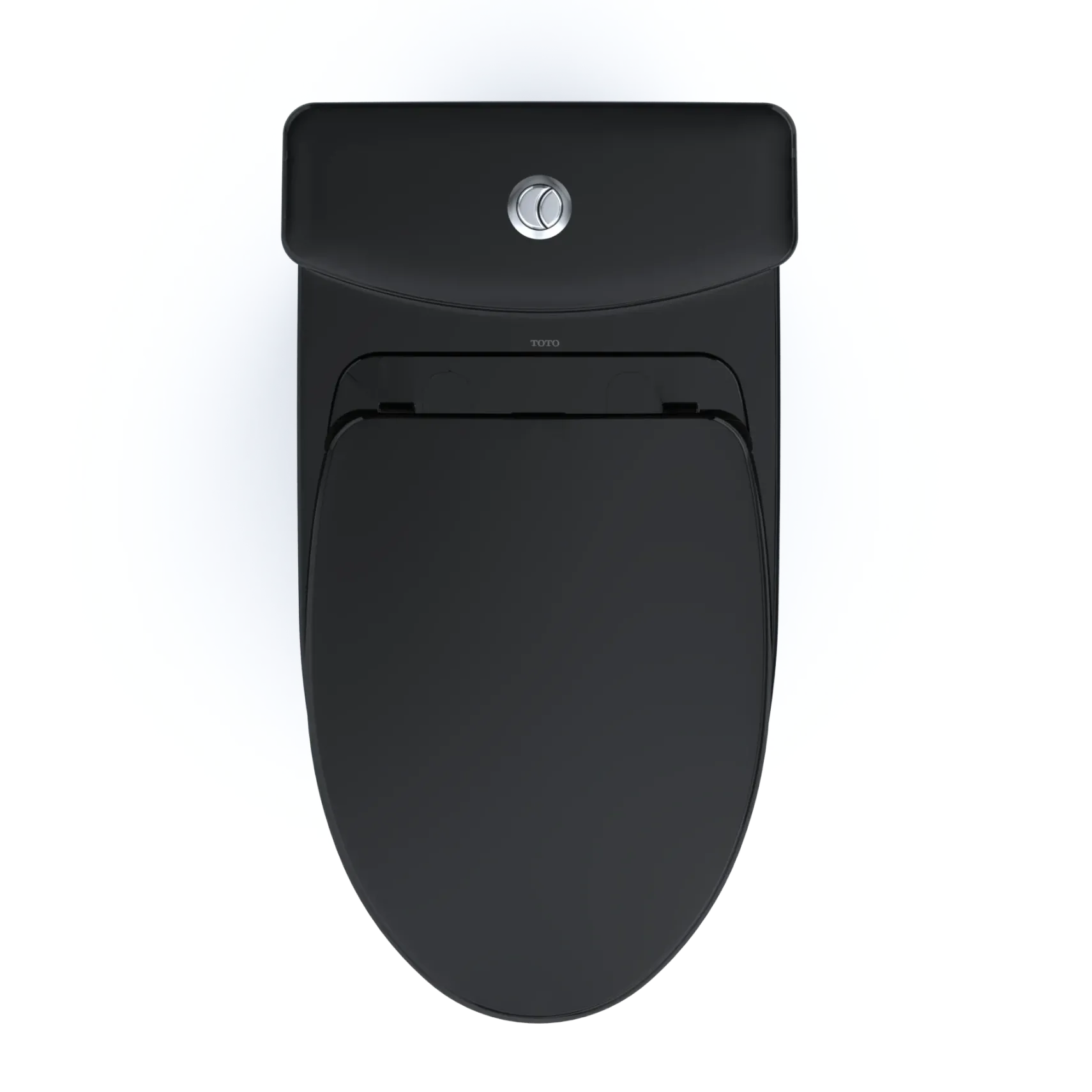 TOTO Aquia IV Two-Piece Elongated Dual Flush 1.28 and 0.9 GPF Universal Height Toilet, WASHLET+ Ready, Ebony, Vitreous China, MS446124CEMFN#51