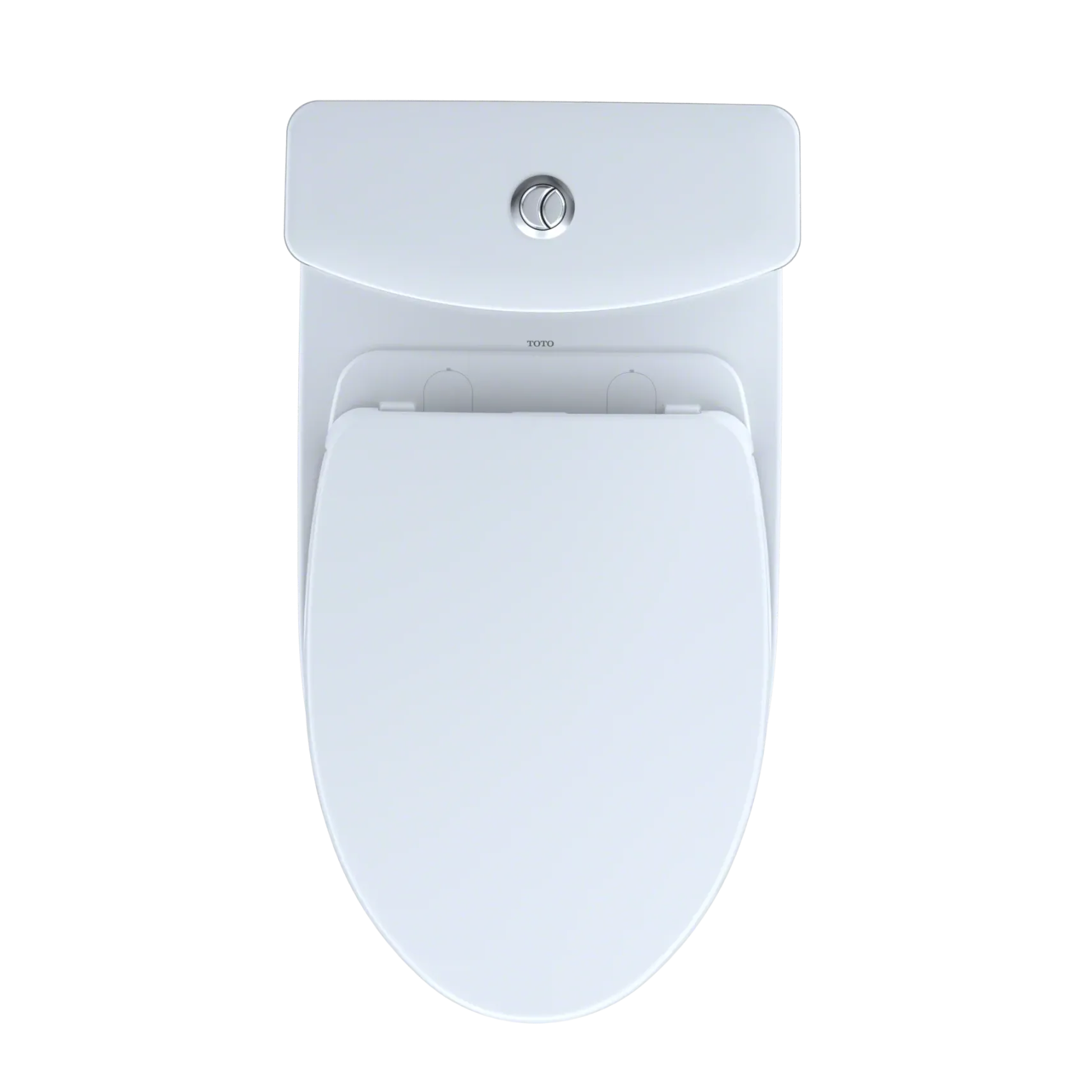 TOTO Aquia IV Two-Piece Elongated Dual Flush 1.28 and 0.9 GPF Universal Height Toilet with CEFIONTECT, WASHLET+ Ready, Cotton White, Vitreous China, MS446124CEMFGN#01