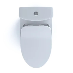 TOTO Aquia IV Two-Piece Elongated Dual Flush 1.28 and 0.9 GPF Toilet with CEFIONTECT and SoftClose Seat, WASHLET+ Ready, Cotton White, Vitreous China, MS446234CEMGN#01