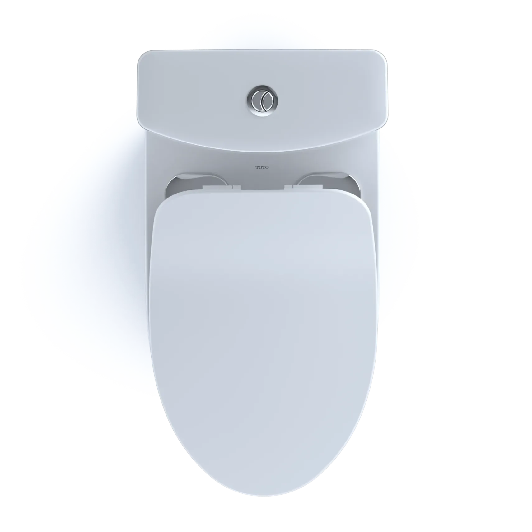 TOTO Aquia IV Two-Piece Elongated Dual Flush 1.28 and 0.9 GPF Toilet with CEFIONTECT and SoftClose Seat, WASHLET+ Ready, Cotton White, Vitreous China, MS446234CEMGN#01